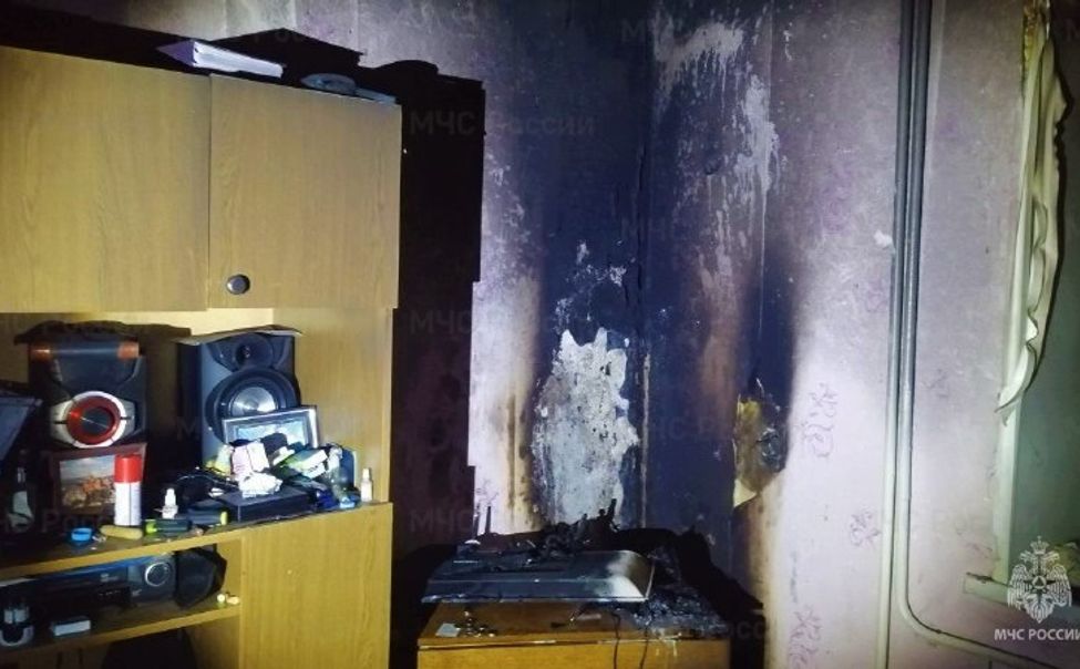 Из-за неисправной электрики в чебоксарской многоэтажке загорелась квартира