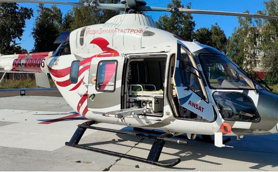 Вертолет санавиации доставил в Чебоксары шумерлинца с инфарктом