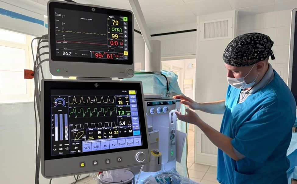 В Республиканский онкодиспансер поступила современная анестезиологическая система