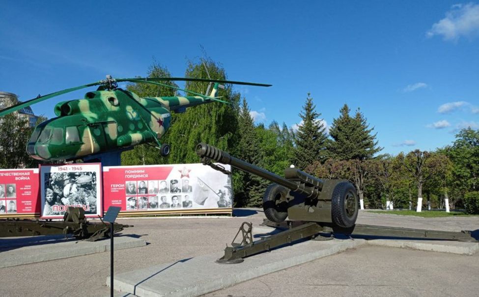 В Мемориальном комплексе «Победа» в Чебоксарах покрасили военную технику