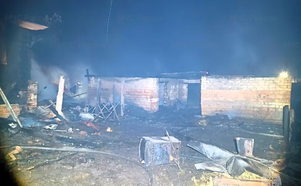 В Канашском округе при пожаре из-за непотушенной сигареты погибли 2 человека