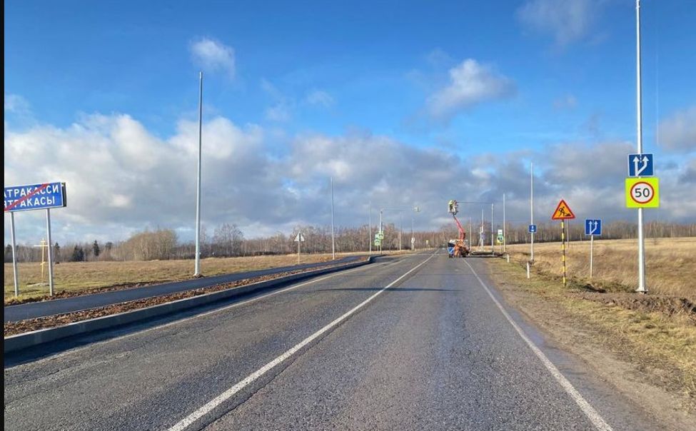 По нацпроекту Мариинско-Посадскому округу на ремонт дороги выделили 151 млн рублей