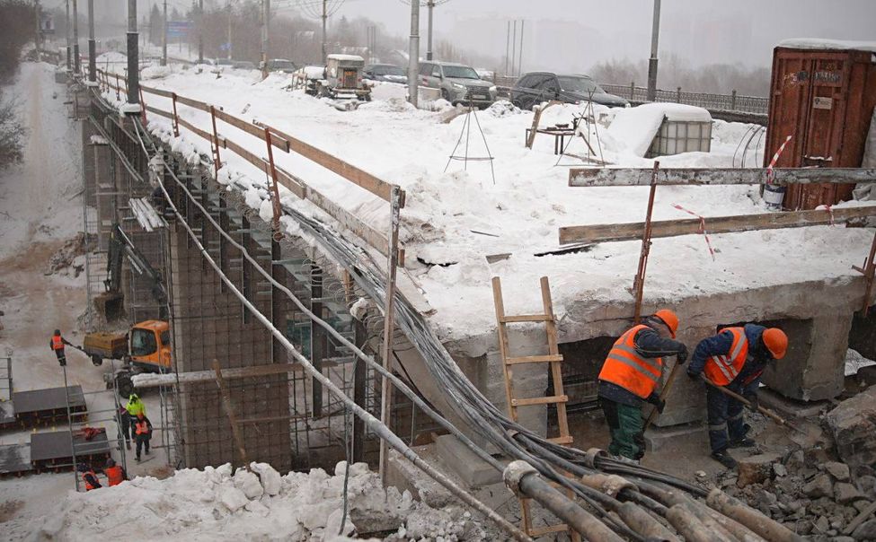 Ремонт  Калининского моста в Чебоксарах выполнен на треть