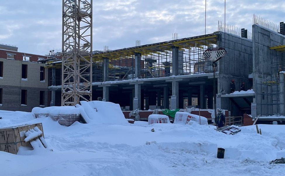Строительство новой школы в мкр. "Новый город" закончено на 20%