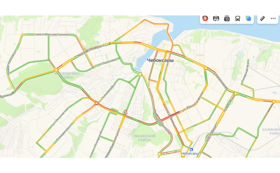 Автопортал чувашии. 10 Бальные пробки. Транспорт Чебоксары фото.