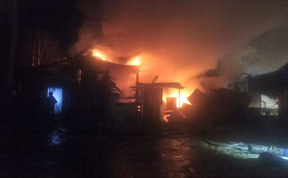 В Моргаушском районе на пожаре погиб мужчина, женщина госпитализирована 