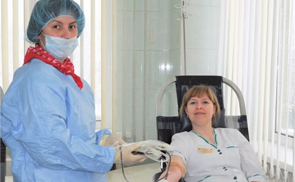 Коллектив чебоксарской Городской больницы - почетные доноры России