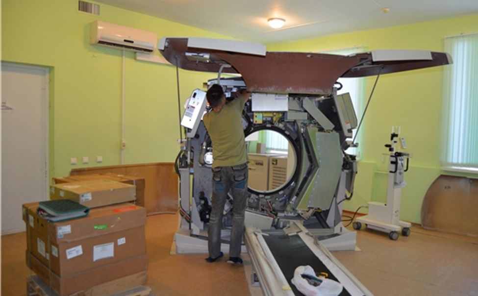 В Ядринской больнице вернули в строй единственный в районе компьютерный томограф