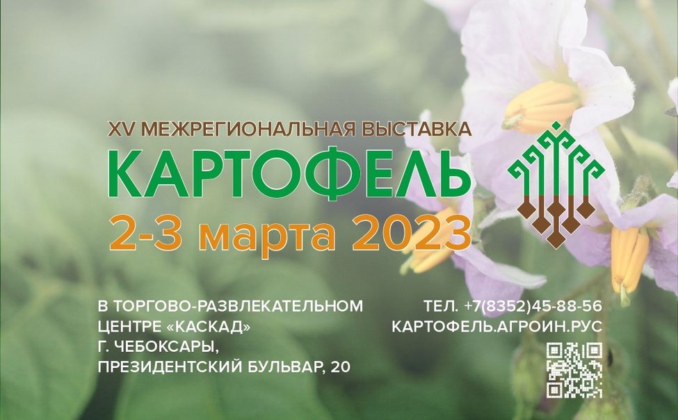 2-3 марта в Чебоксарах состоится XV Межрегиональная отраслевая выставка «Картофель-2023»