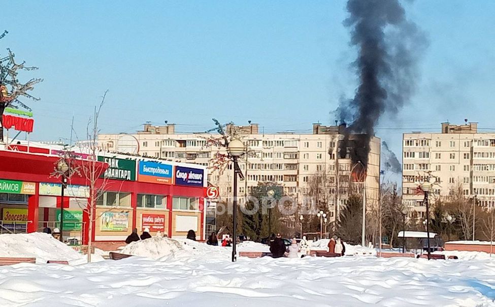 В чебоксарской многоэтажке вспыхнула квартира