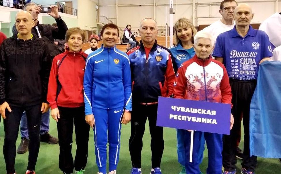 Ветераны спорта Чувашии выиграли 13 медалей чемпионата России по легкой атлетике в помещении