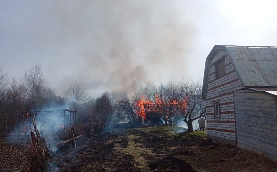 В Ибресинском округе сгорело 6 дач
