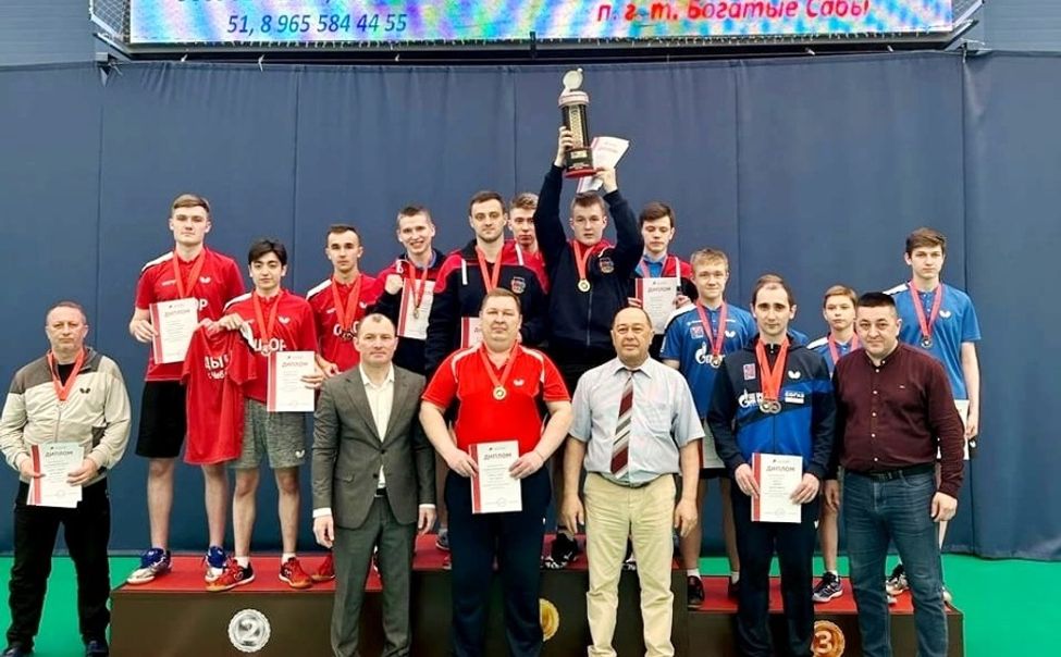 Команда Чувашии – серебряный призер всероссийских соревнований по настольному теннису