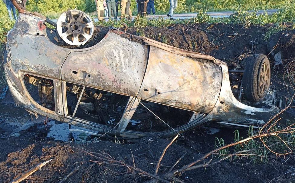В Алатыре водитель сгорел в смертельном ДТП