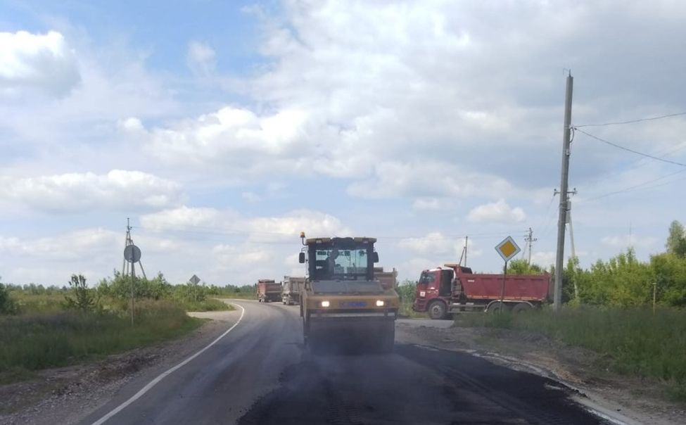 В Порецком округе ремонт дороги, пострадавшей при строительстве М-12, завершат до 20 июня