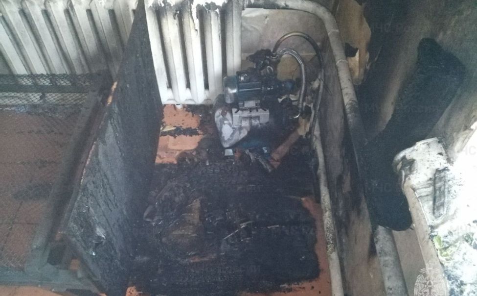 В доме жительницы Аликово сгорел насос для водокачки