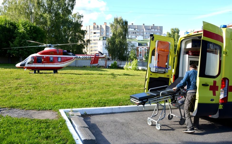 Вертолет санавиации доставил в Чебоксары сердечницу из Алатырского округа