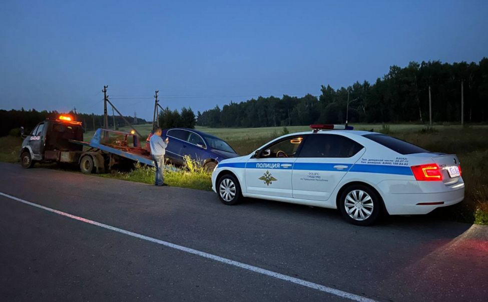 В Чебоксарском округе пьяный водитель без прав устроил гонки с полицейскими