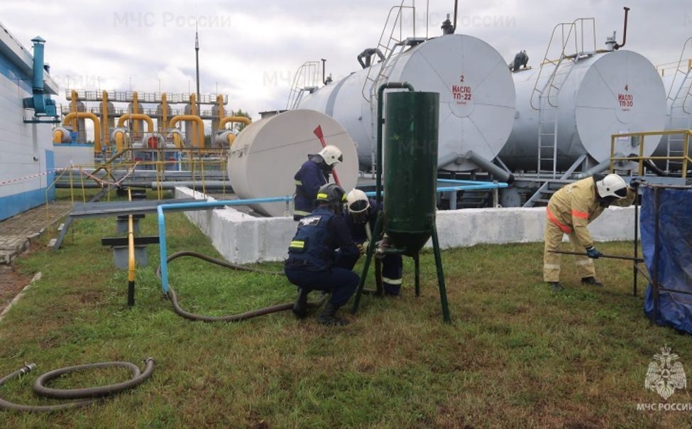 В Чебоксарском округе прошли учения по ликвидации последствий разлива нефтепродуктов