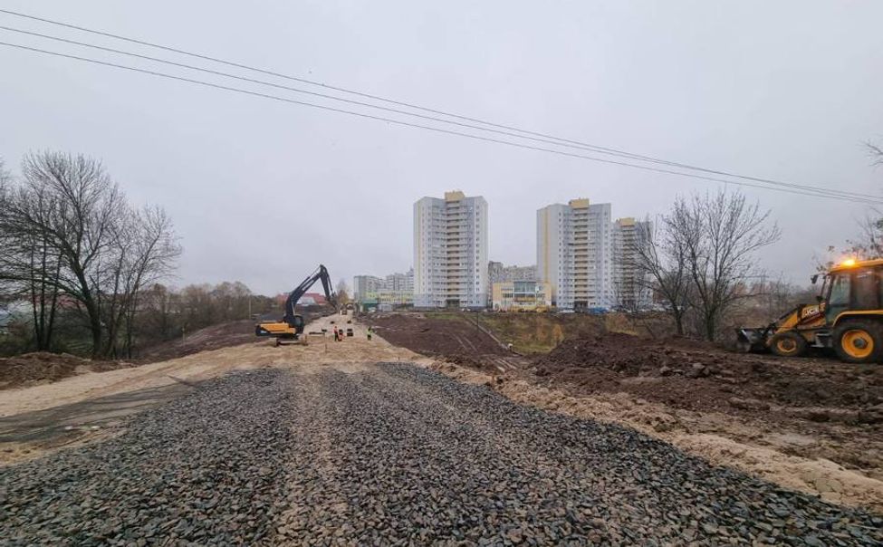 В Чебоксарах строительство дороги между Южным и Альгешево идет с опережением графика