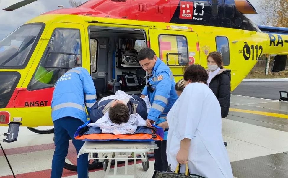 Вертолет санавиации доставил в Чебоксары жителя Алатыря с инфарктом