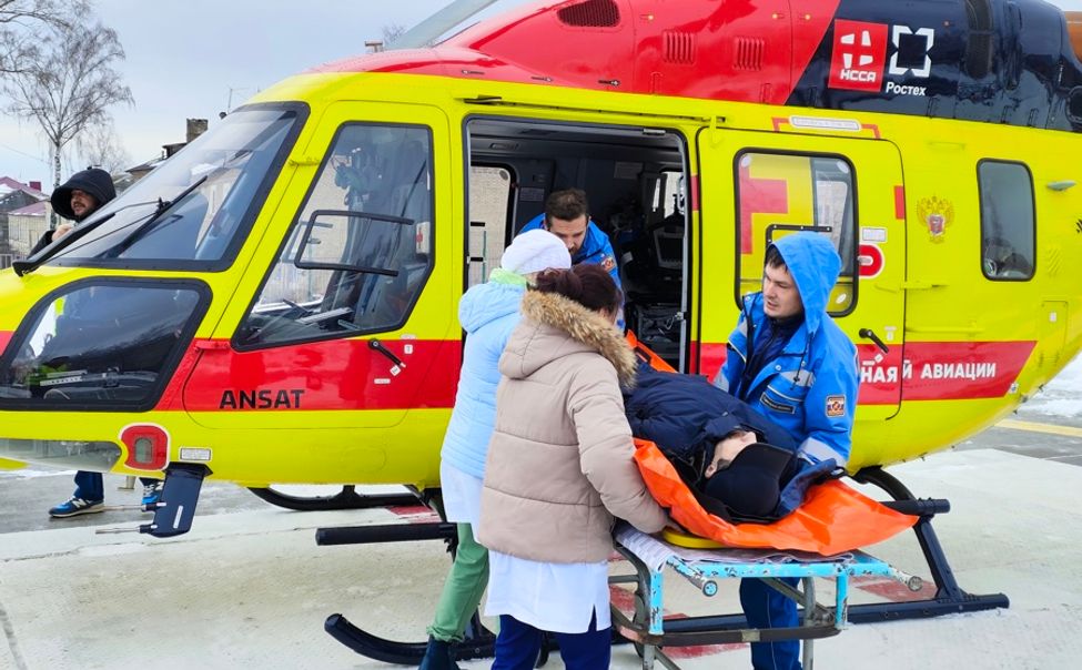 Вертолет санавиации помог предотвратить инфаркт, доставив пациента в Чебоксары 
