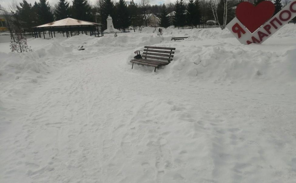 Вмешательство прокуратуры ускорило уборку снега в детском парке Мариинского Посада