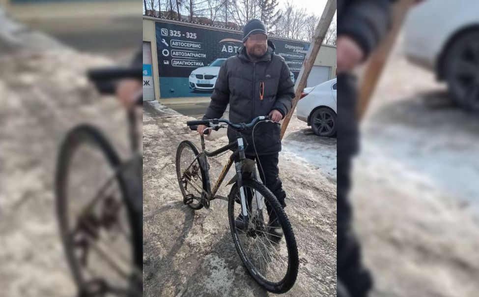 В Чебоксарах полицейские оперативно задержали мужчину, похитившего велосипед у курьера