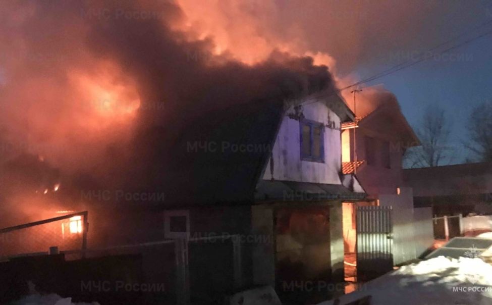 В Янтиковском округе горел продуктовый магазин