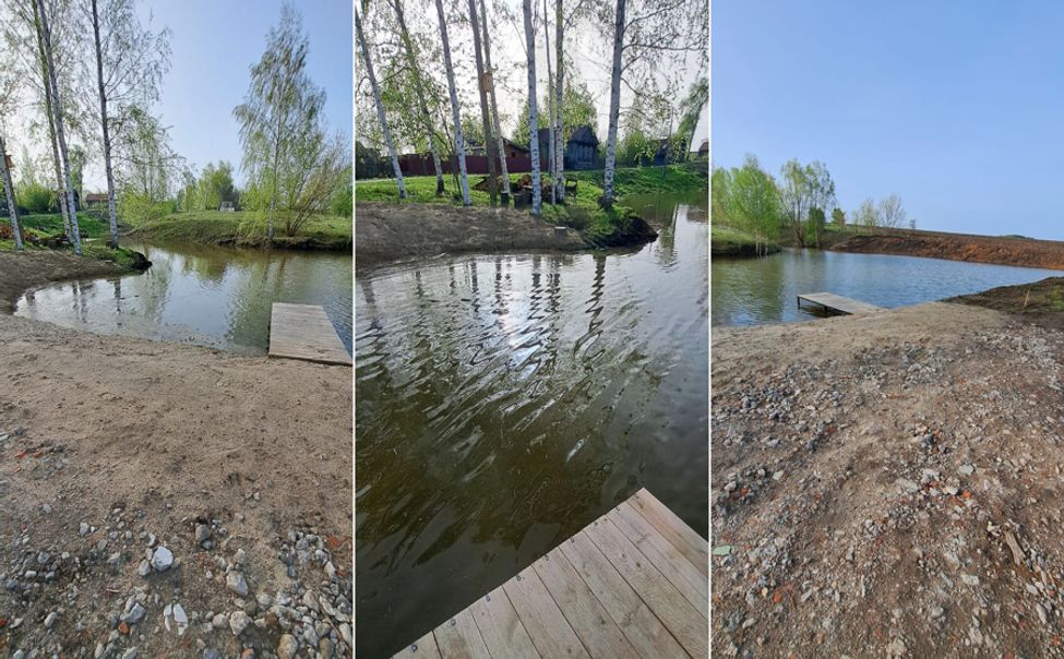 По инициативе жителей в чувашской деревне очистили пруд