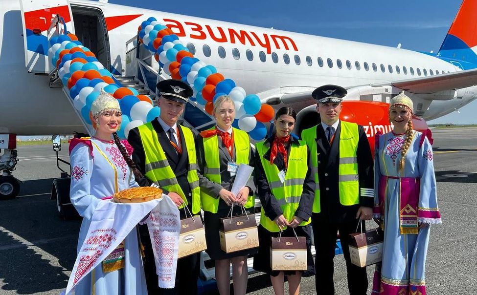 В чебоксарский аэропорт прибыл первый самолет из Минеральных Вод