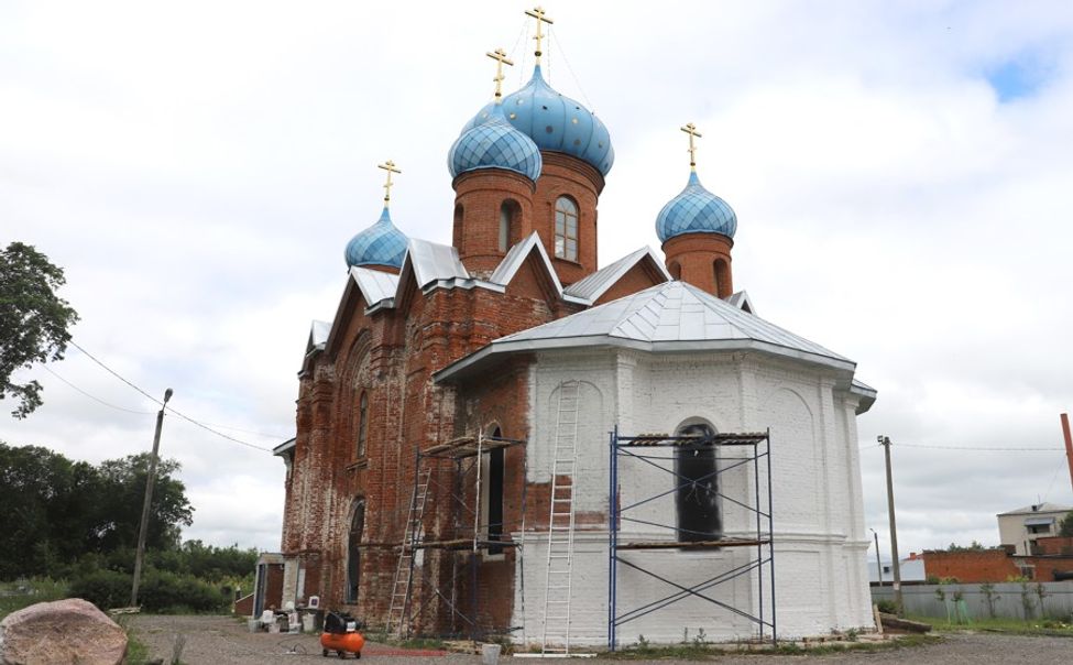 В Алексеевской церкви проводятся ремонтные работы
