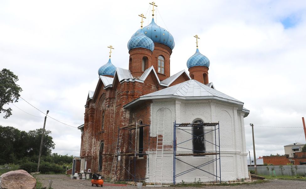 В Алексеевской церкви Ядрина проводят ремонт