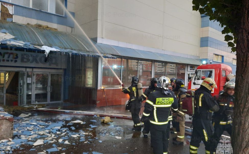 Сотрудники МЧС потушили пожар в МТВ-Центре