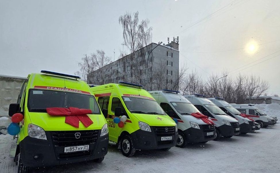Автопарк "скорой помощи" в Чувашии пополнился пятью новыми машинами